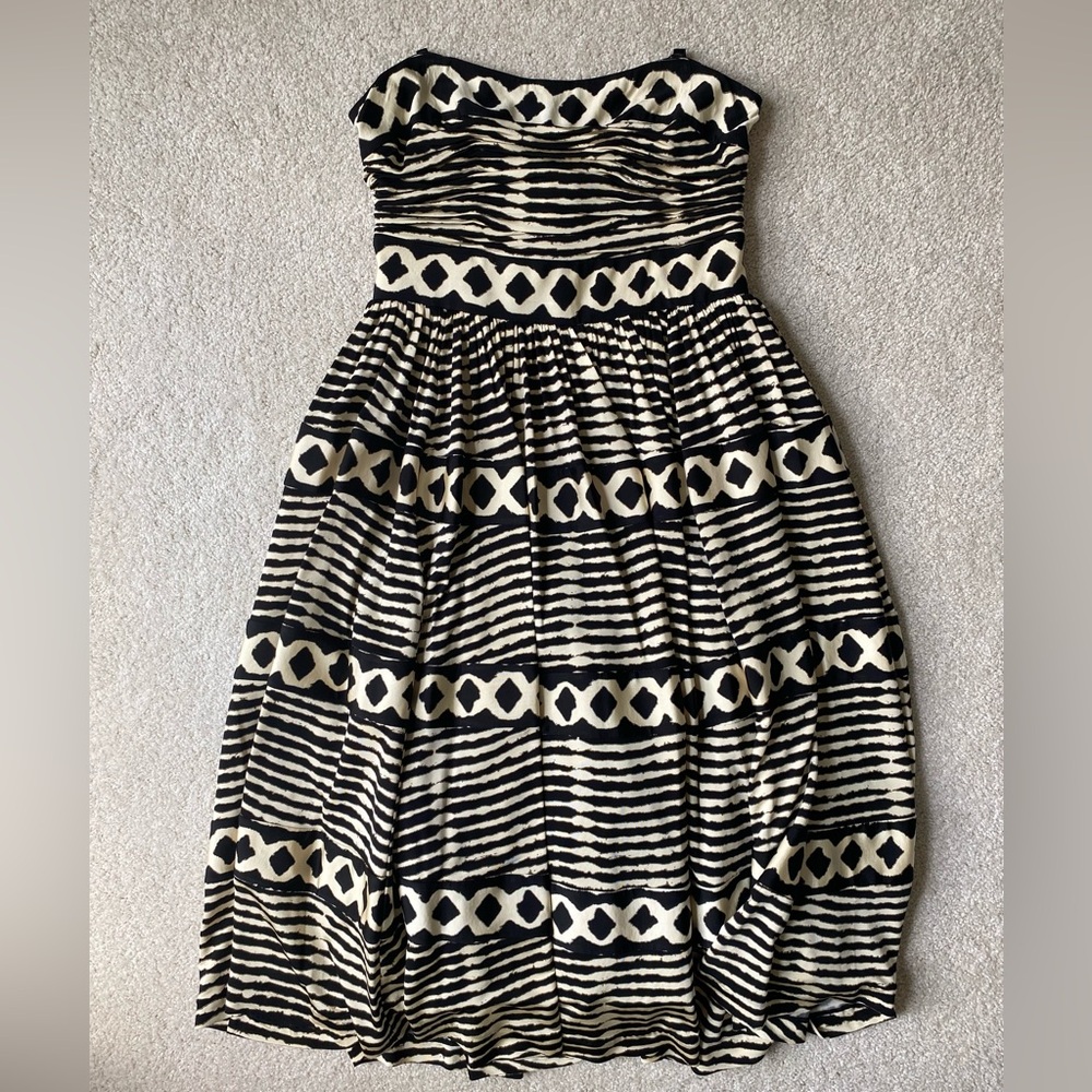 Tracy Reese Strapless Dress w/ Removable/Adjustable Straps